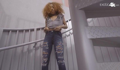 Kendall Woods shows off her body before she pleasures a cock