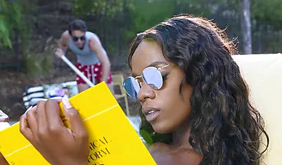 Amazing Ana Foxxx displays her cock pleasuring skills in various positions