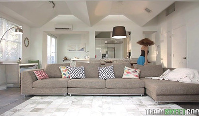 Cute Kendall Woods gets down on her knees to suck dick