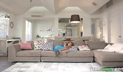 Cute Kendall Woods gets down on her knees to suck dick