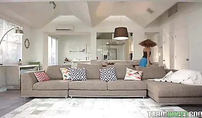 Cute Kendall Woods gets down on her knees to suck dick