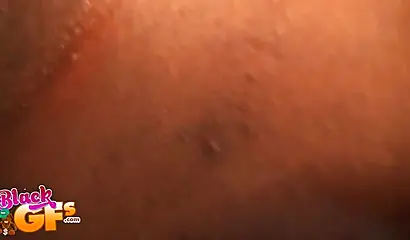 Black babe gives a fantastic blowjob in POV before shagging