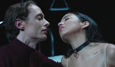 Lina Bembe gets her nipples twisted before sucking him off