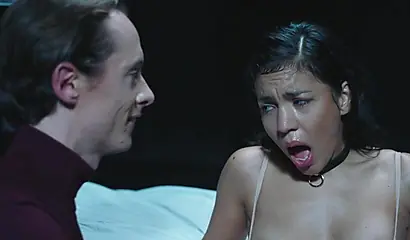 Lina Bembe gets her nipples twisted before sucking him off