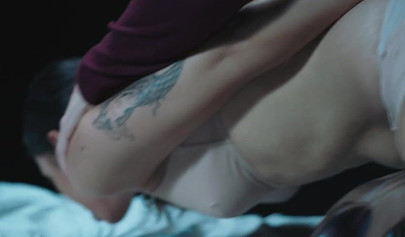 Sexy Lina Bembe gets interviewed before she strips her clothes