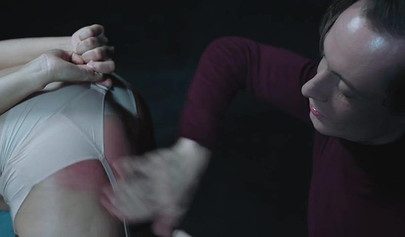 Sexy Lina Bembe gets interviewed before she strips her clothes