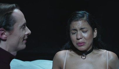 Sexy Lina Bembe gets interviewed before she strips her clothes