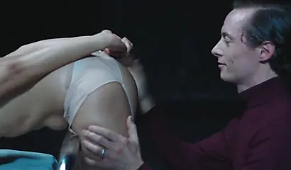 Sexy Lina Bembe gets interviewed before she strips her clothes