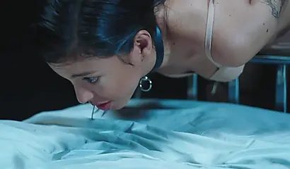 Sexy Lina Bembe gets interviewed before she strips her clothes