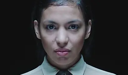 Sexy Lina Bembe gets interviewed before she strips her clothes