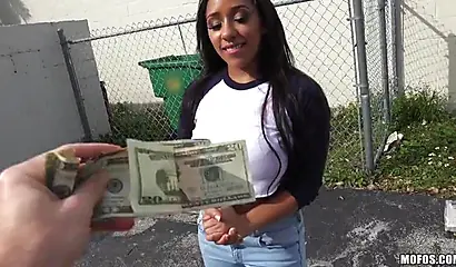 Priya Price sucks a rock-solid cock outdoors before hard shafting