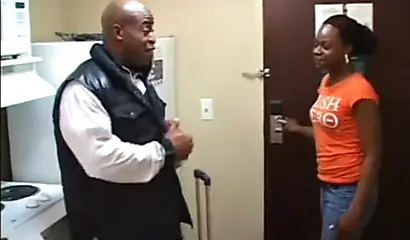 Two sexy babes get nailed hard by a big black cock