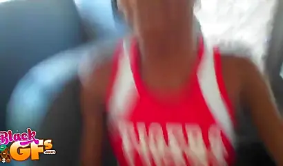 Beauties on the bus pleasure each other's tight love tunnels