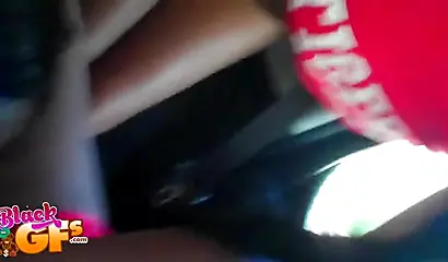 Seductive black teen babe gets pleasured by her horny girlfriend