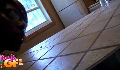 Black girlfriend cannot have enough of her lover's dick inside of her cunt