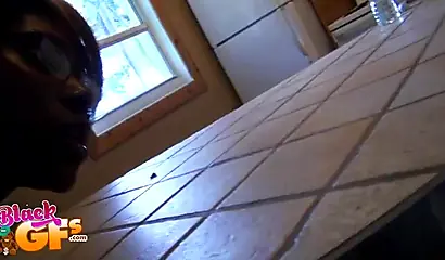 Black girlfriend cannot have enough of her lover's dick inside of her cunt