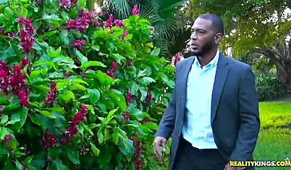 Horny Kendall Woods gets rammed in hardcore fashion while outdoors