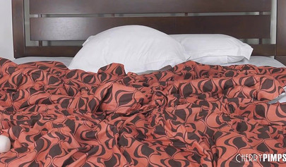 Hot babe gets fucked in hardcore fashion until he cums on her ass