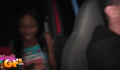 Mesmerizing black chick gives a blowjob to her horny boyfriend