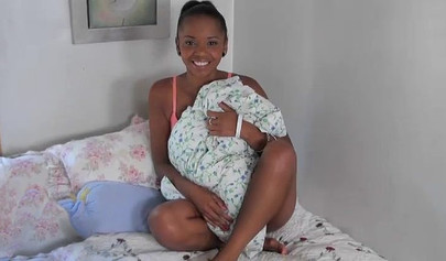 Kinky ebony babe gets plowed hard in the doggy position POV