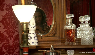 Stunning black woman loves to play games