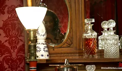 Stunning black woman loves to play games