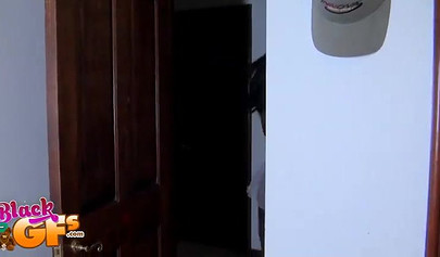 Lovely princess with a smooth dark skin shows off