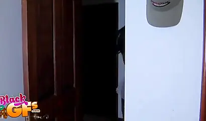 Lovely princess with a smooth dark skin shows off