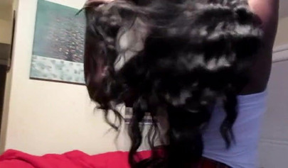 Short mini skirt of black girl lifted up and her pussy is fucked very deeply