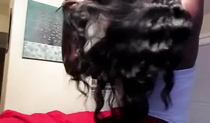 Short mini skirt of black girl lifted up and her pussy is fucked very deeply