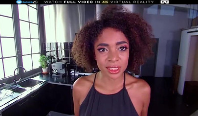 Black cutie with a pale butt makes those cheeks pop while she bounces on dick