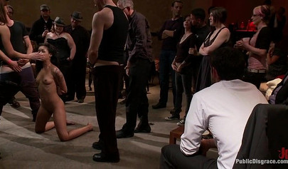 Big white dicks getting shoved inside of a skinny young black girl who moans