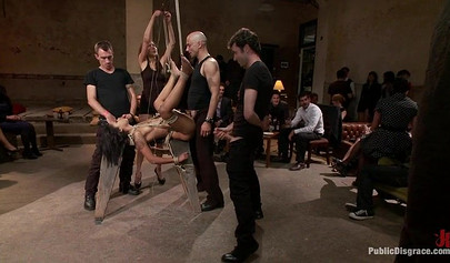 Big white dicks getting shoved inside of a skinny young black girl who moans