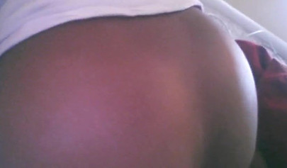 Black girl with a thick booty bends over and takes a thick brown dick inside her