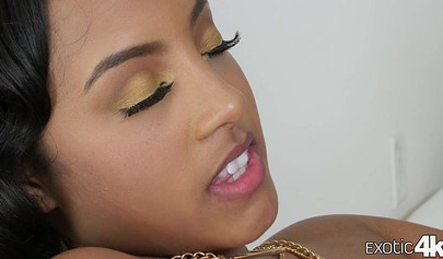 Black girl spreads those cheeks only to get her pussy licked by a white dude