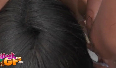 Three black lesbians lick each other's cunts in the bathtub and they love it