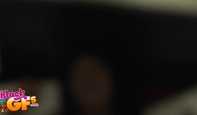 Black cutie gives an amazing blowjob before getting nicely fucked and loving it