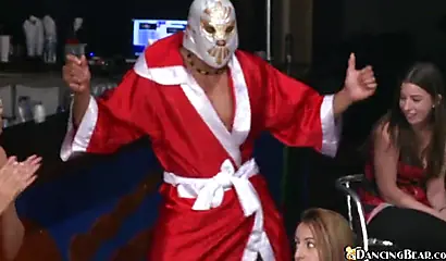 Male stripper knows exactly which black girls to go to for the best blowjobs here