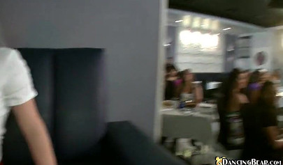 Black dude runs around party naked and then ends up getting sucked off as well