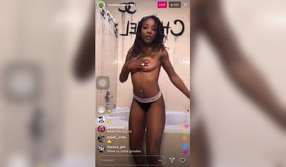 Black girl shows off her nipples on Instagram live and makes everyone curious