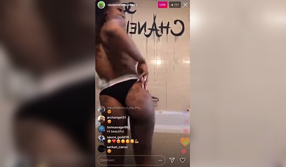 Black girl shows off her nipples on Instagram live and makes everyone curious