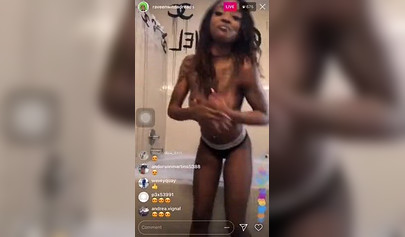 Black girl shows off her nipples on Instagram live and makes everyone curious