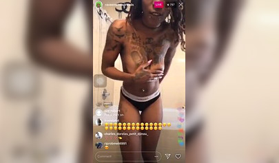 Black girl shows off her nipples on Instagram live and makes everyone curious