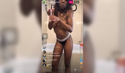 Black girl shows off her nipples on Instagram live and makes everyone curious