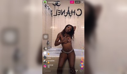 Black girl shows off her nipples on Instagram live and makes everyone curious