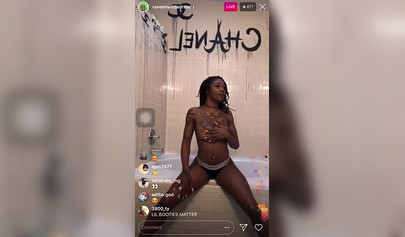 Black girl shows off her nipples on Instagram live and makes everyone curious