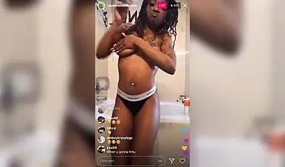 Black girl shows off her nipples on Instagram live and makes everyone curious