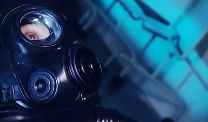 White girl in latex gets her tight little pussy licked out by her ebony lover