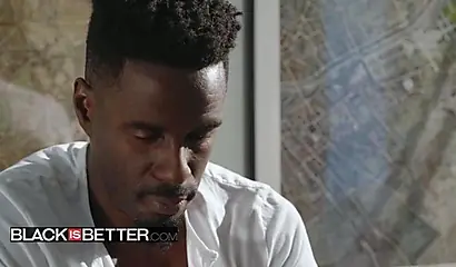 White slut gets fucked by a black dude in an interracial fuck fest of a hot video