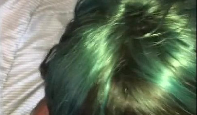 Slutty black whore in fishnet stockings loves sucking cock and getting a facial